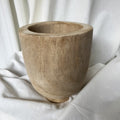Wade wooden footed pot