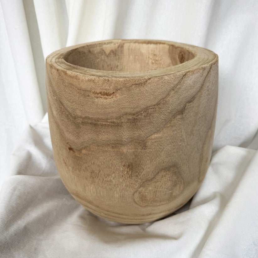 Wray 26cm Paulownia Wood Plant Pot