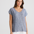 Havana Tee Navy Fleck The Shanty