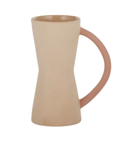 Vase Sand Rose Ceramic w handle