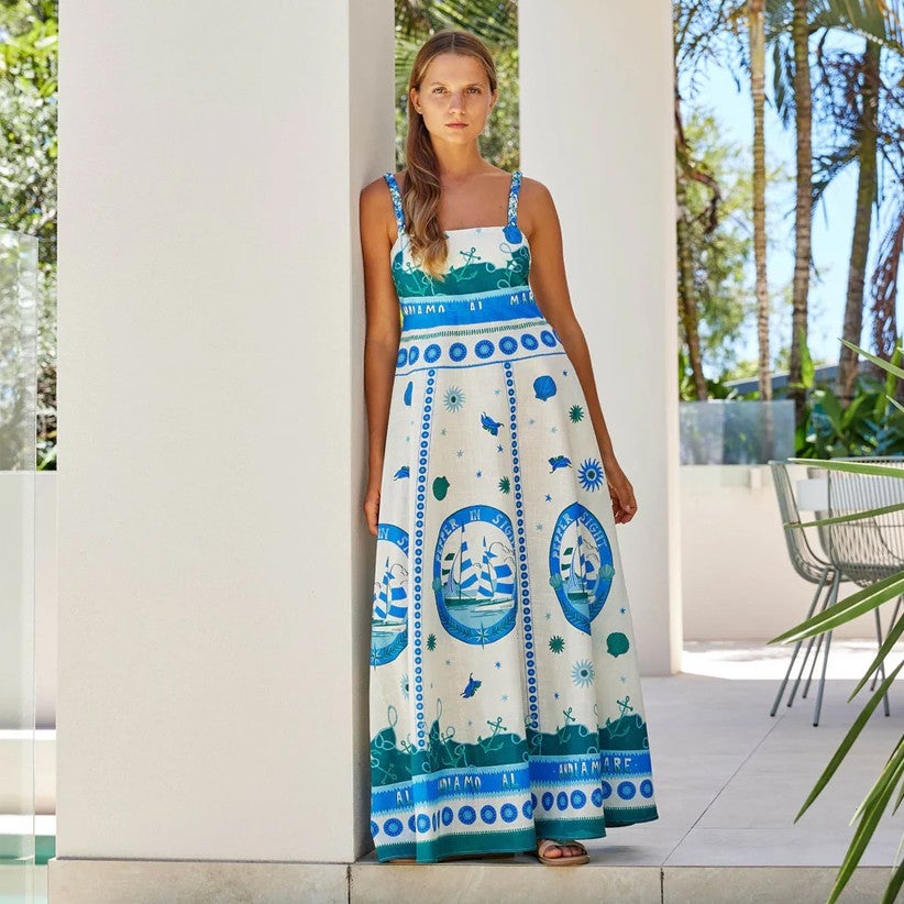 Walnut Sardinia Dress Andiamo