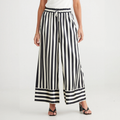 Brave+True Liza Pant Stripe Black