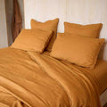 Eadie Linen Pillowcase Set Ochre