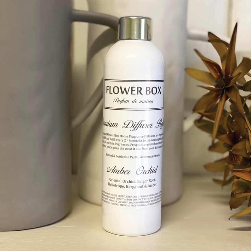 Flower Box Amber Orchid Premium Diffuser Refill