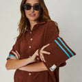 Stephanie Towelling Bag Brown WATO
