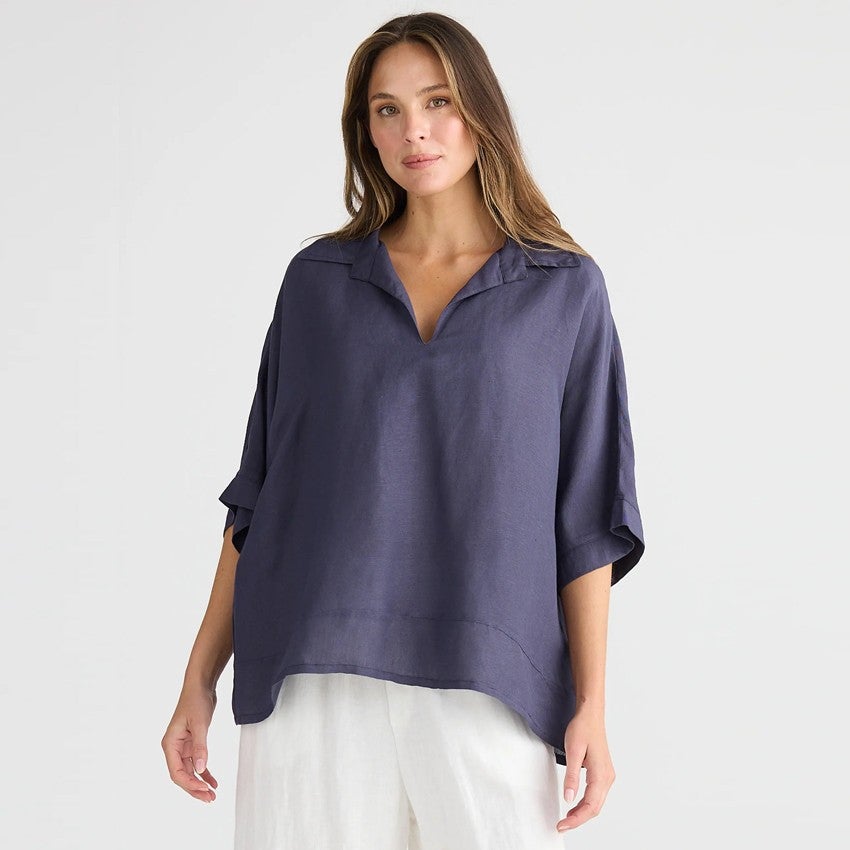 Wander Top Indigo Ash by The Shanty