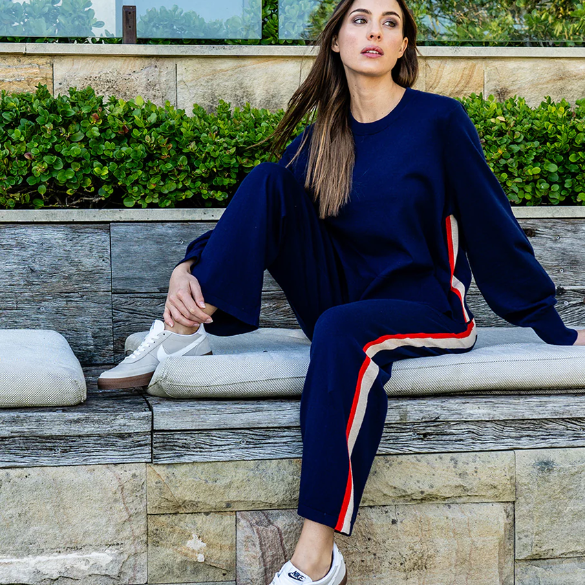 Arlington Milne Lively Track Pant Navy