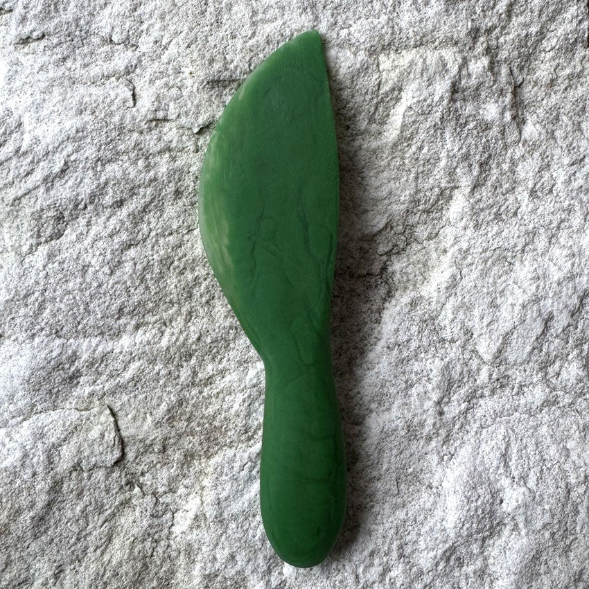Stava Resin cheese knife emerald