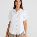 The Shanty Dune Linen Shirt White