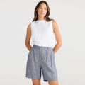 Mandalay Short Navy Fleck The Shanty