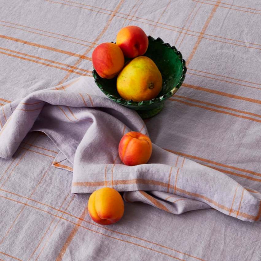 Kip&Co Santa Monica Tartan Linen Napkin Set x 4