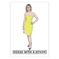 Card Rees with a spoon