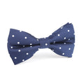 Bow Tie Navy White Spot