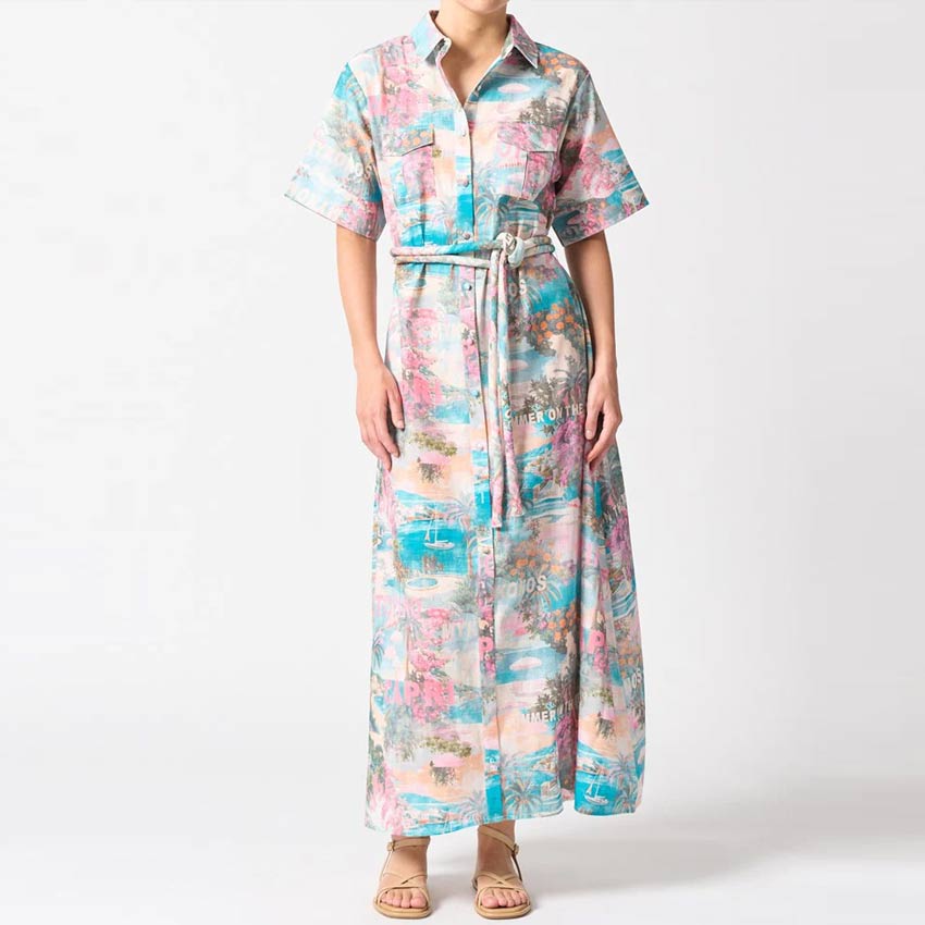 Walnut Cannes Dress - Summer On The Med