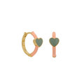 Tiger Tree Peach Heart Hoop