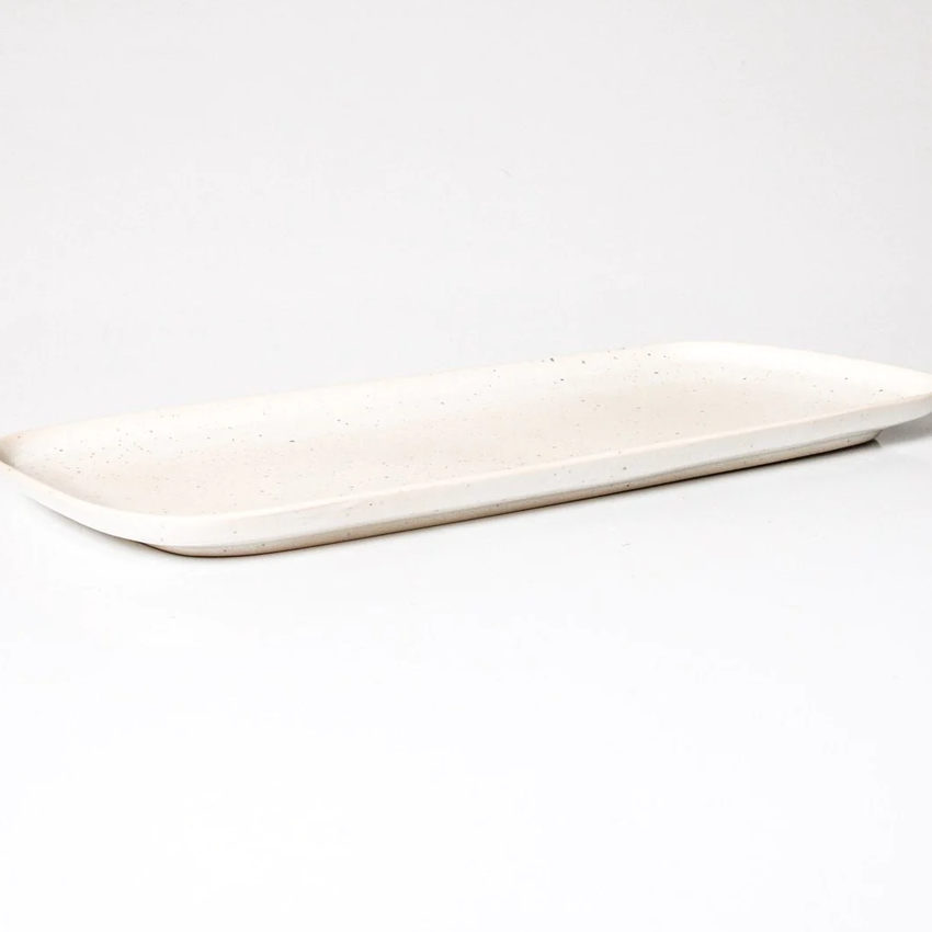 Indigo Love Granada Serving Platter White