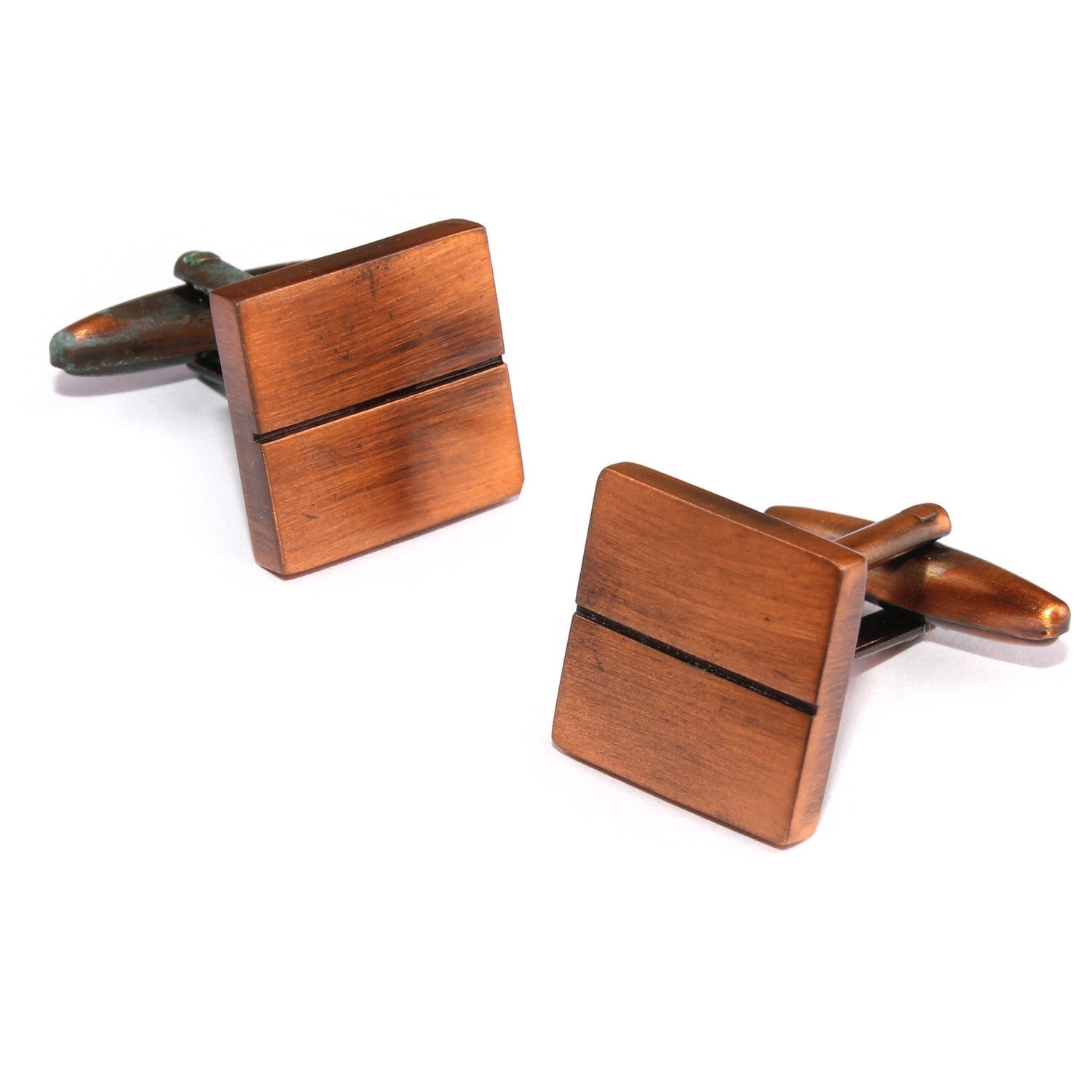 Cufflinks Copper Square
