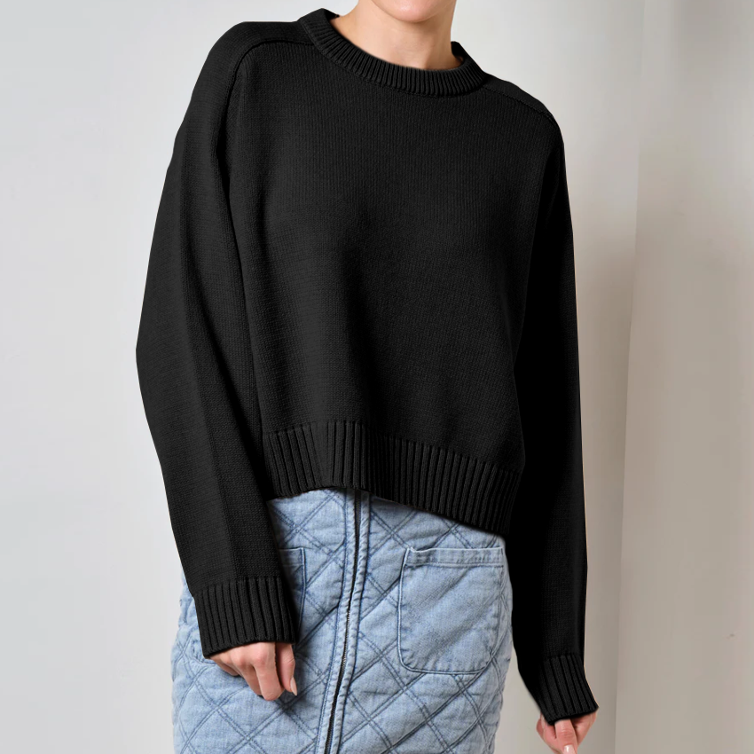 Walnut Seville Knit Jumper - Black