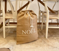 Santa Sack Hessian Noel
